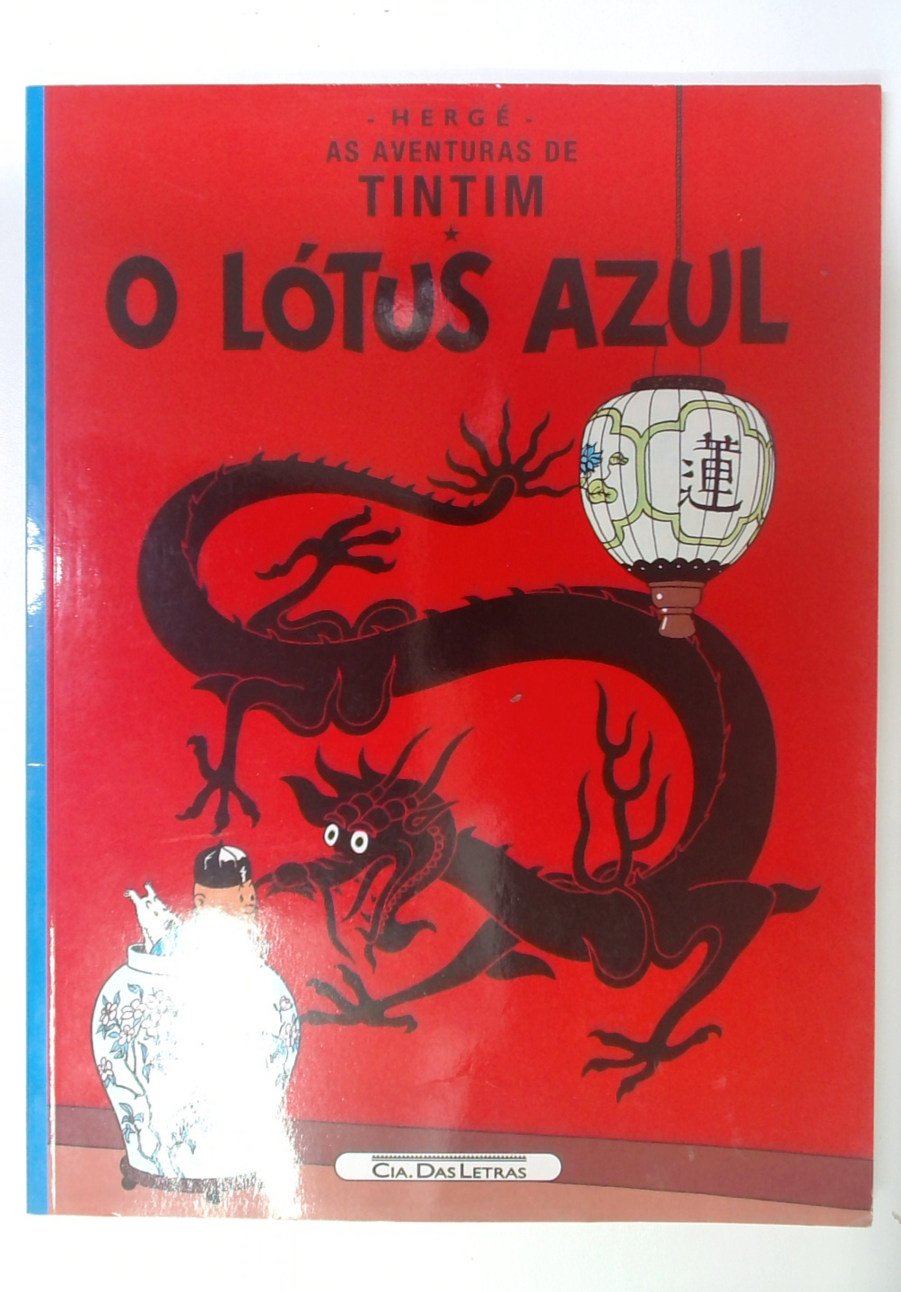 Capa do livro As Aventuras de Tintim - o Lótus Azul