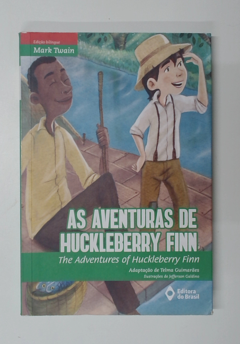 Capa do livro As Aventuras de Huckleberry Finn