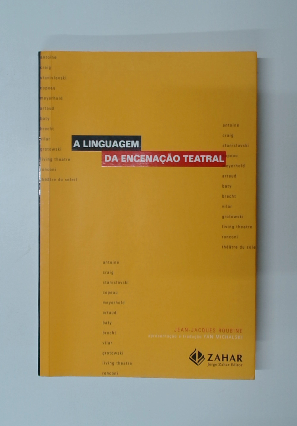 Capa do livro A Linguagem da Encenação Teatral