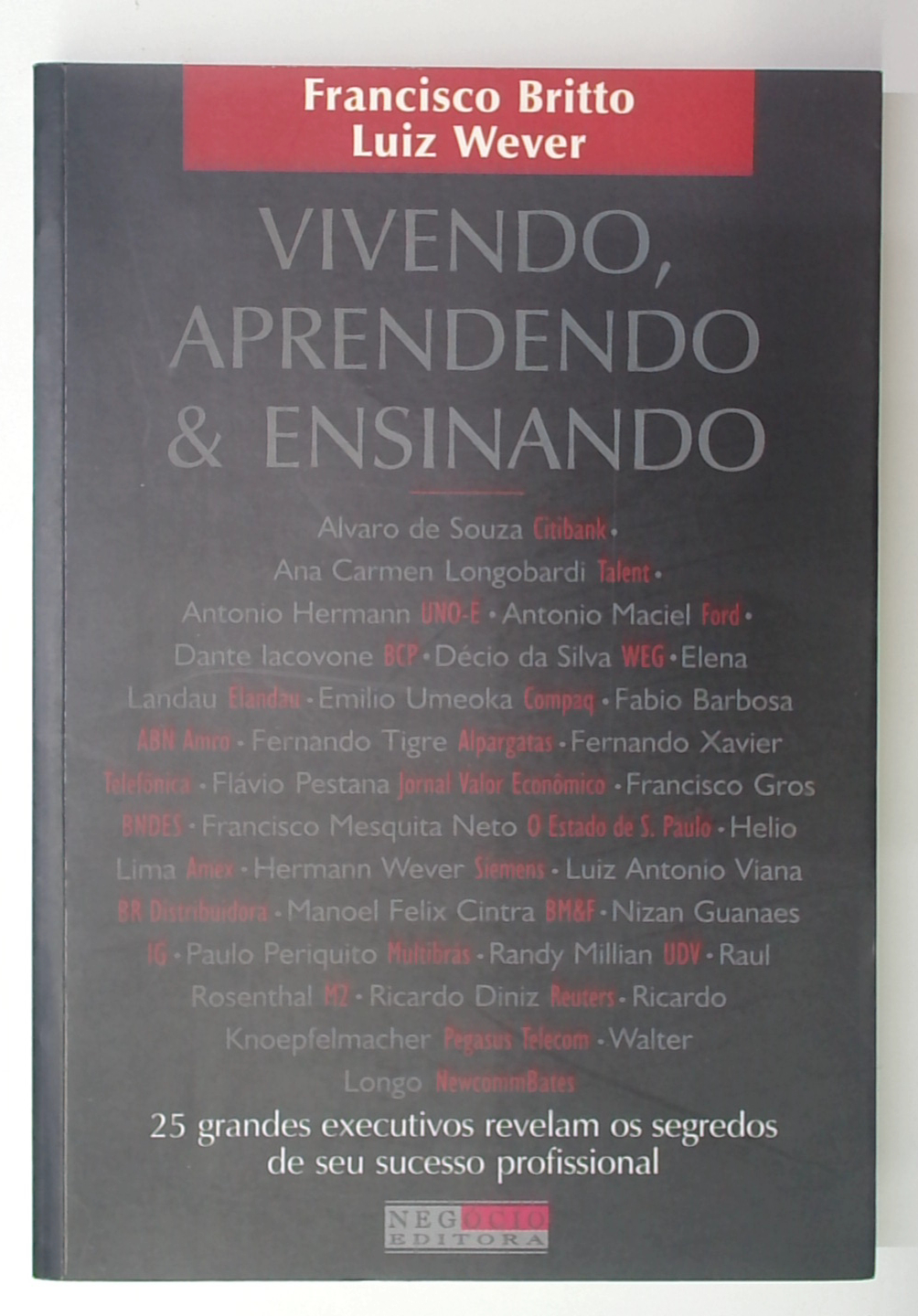 Capa do livro Vivendo, Aprendendo e Ensinando