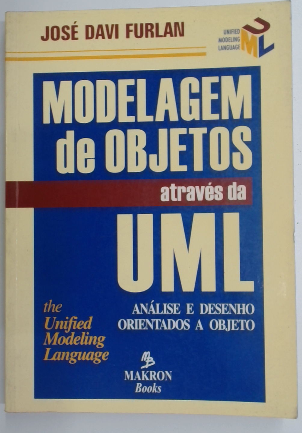 Capa do livro Modelagem de Objetos Através da Uml