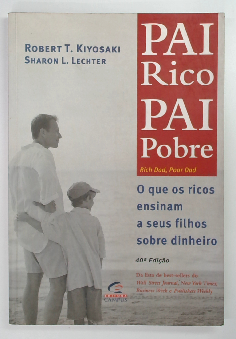Capa do livro Pai Rico Pai Pobre