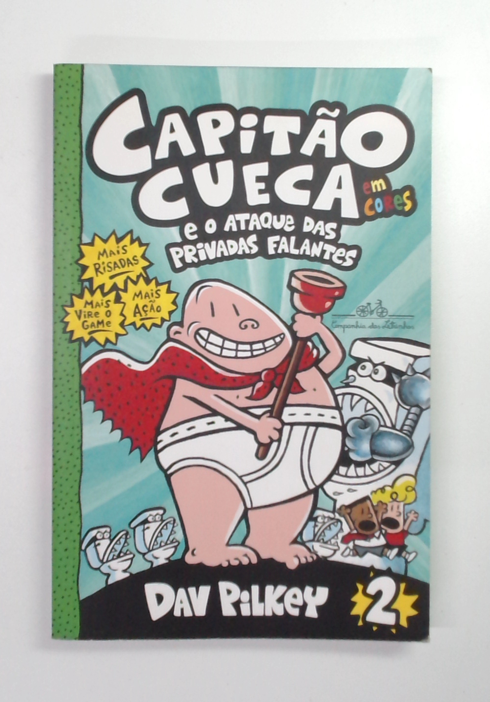 Capa do livro Capitão Cueca e o Ataque das Privadas Falantes 2