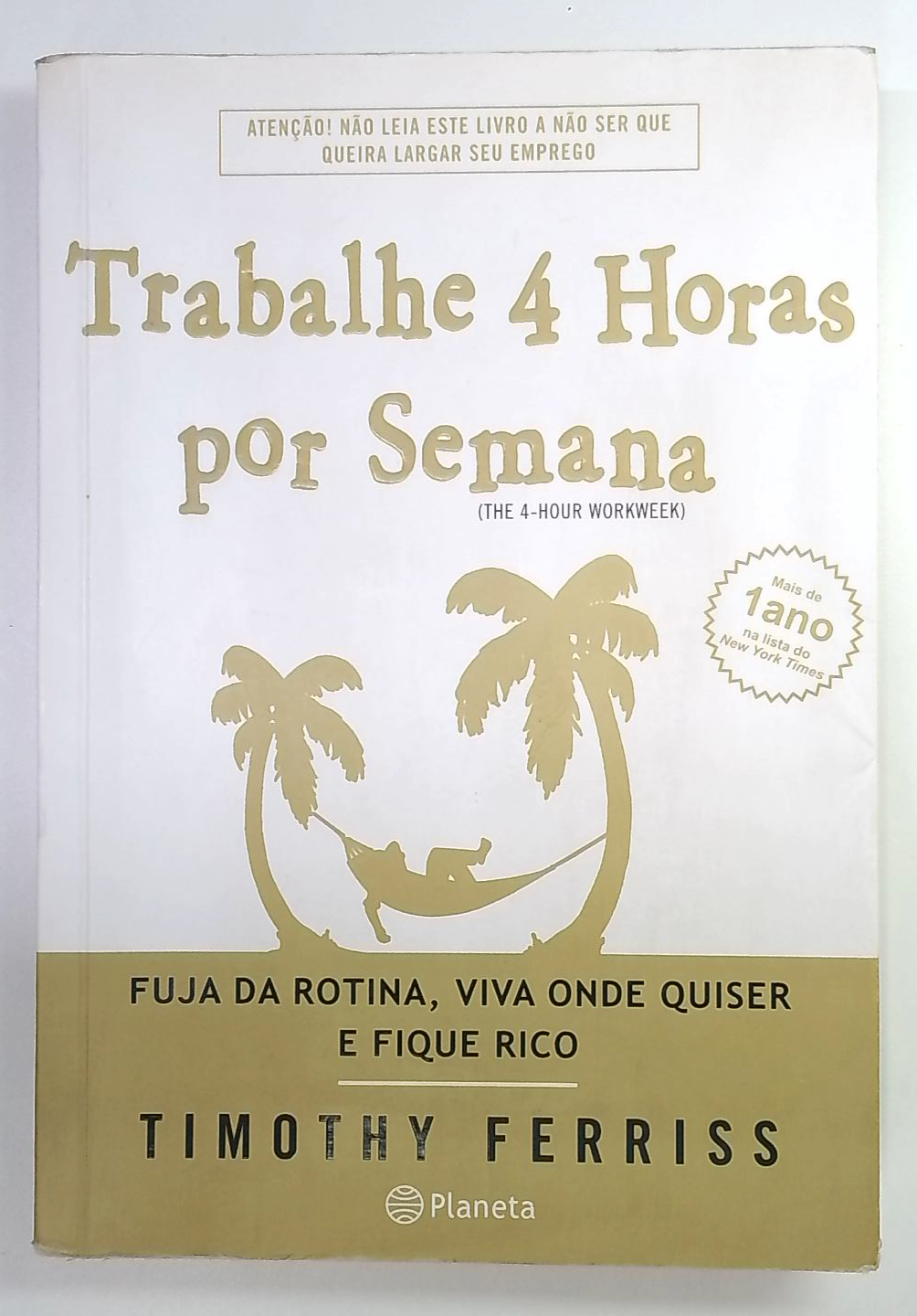 Capa do livro Trabalhe 4 Horas por Semana