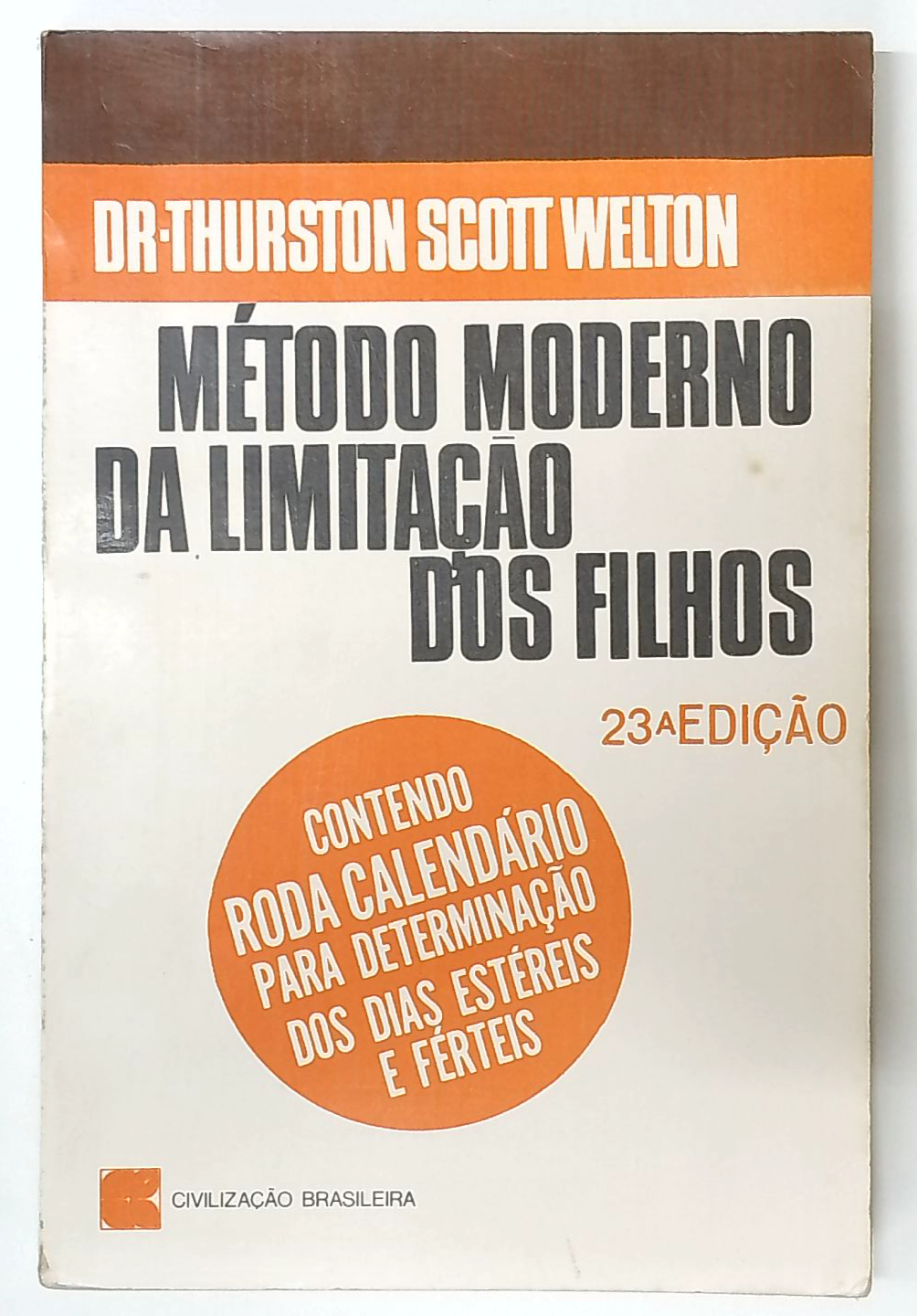 Capa do livro Método Moderno da Limitação dos Filhos