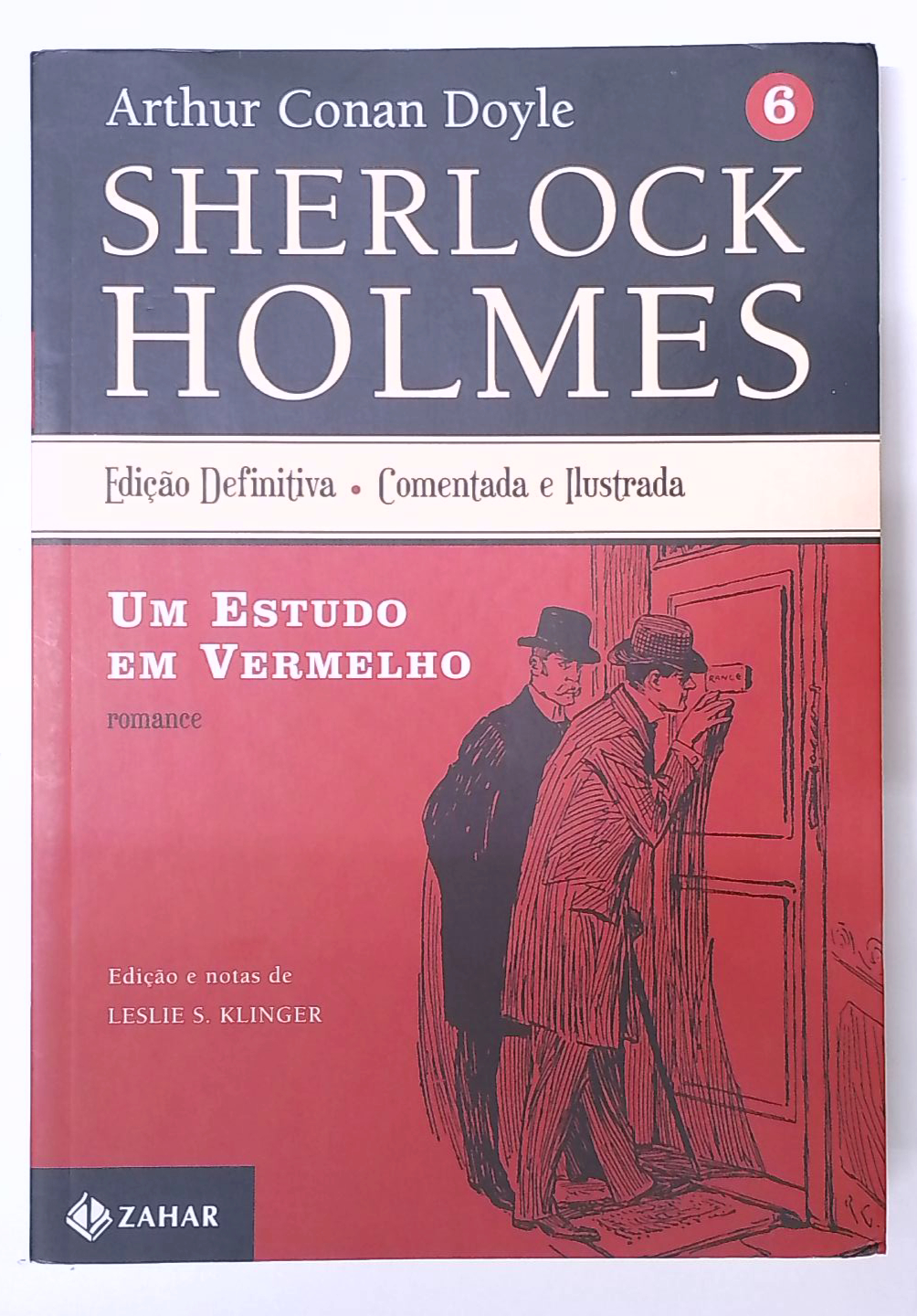 Capa do livro Um Estudo em Vermelho