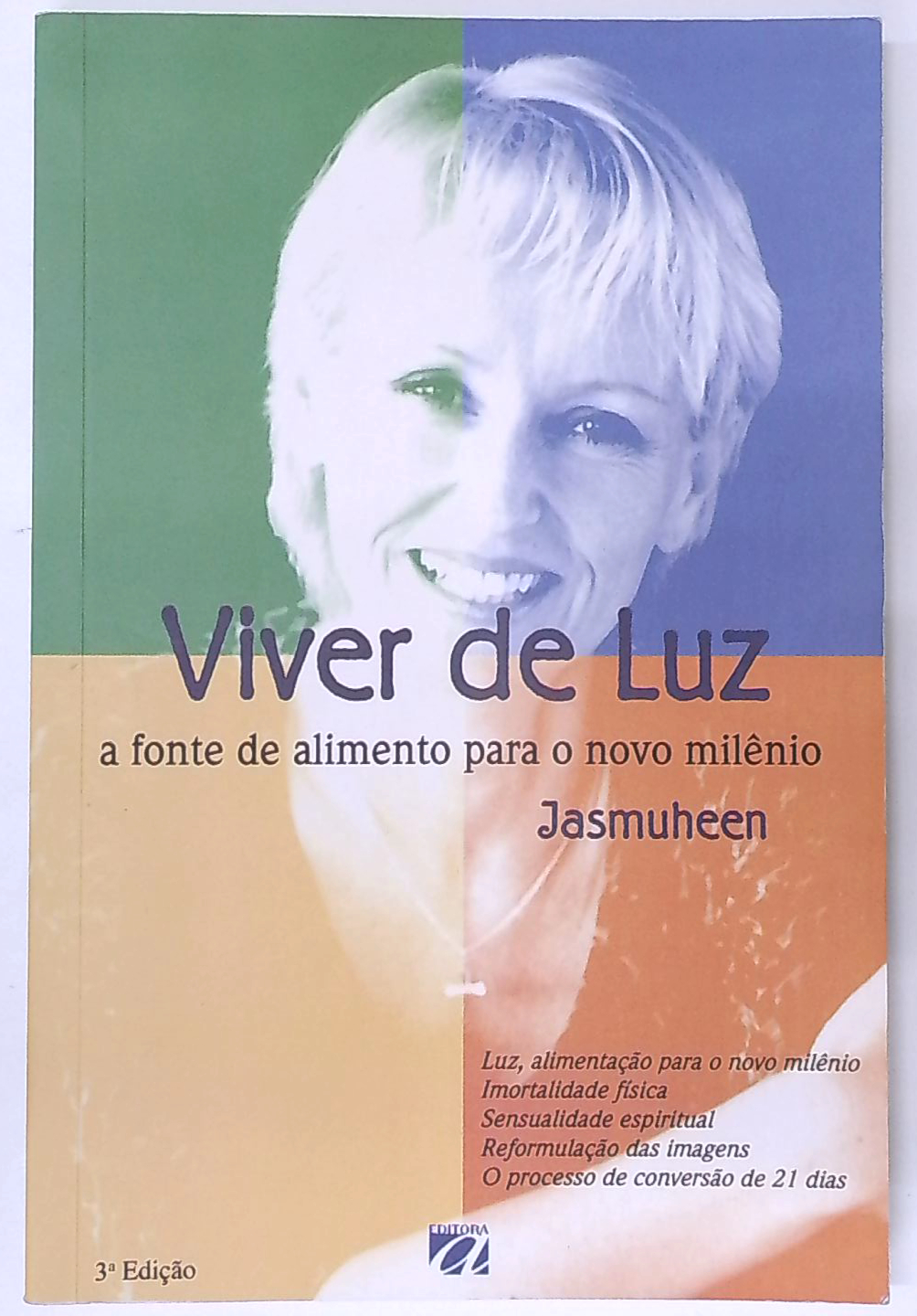 Capa do livro Viver de Luz - a Fonte de Alimento para o Novo Milênio