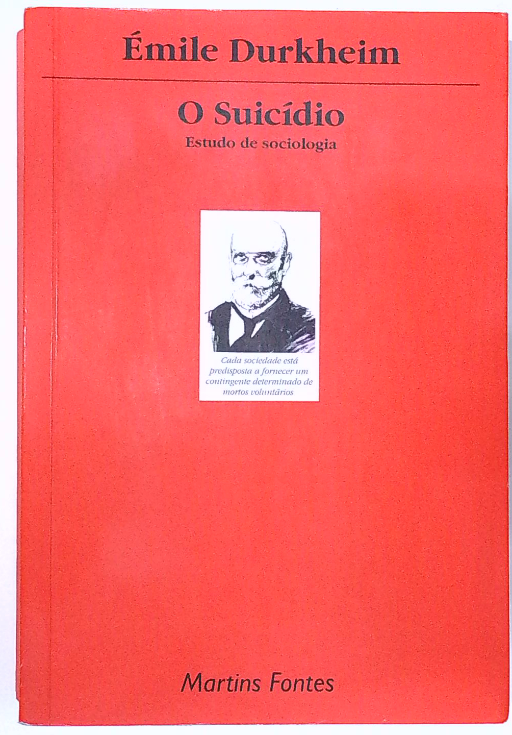 Capa do livro O Suicídio