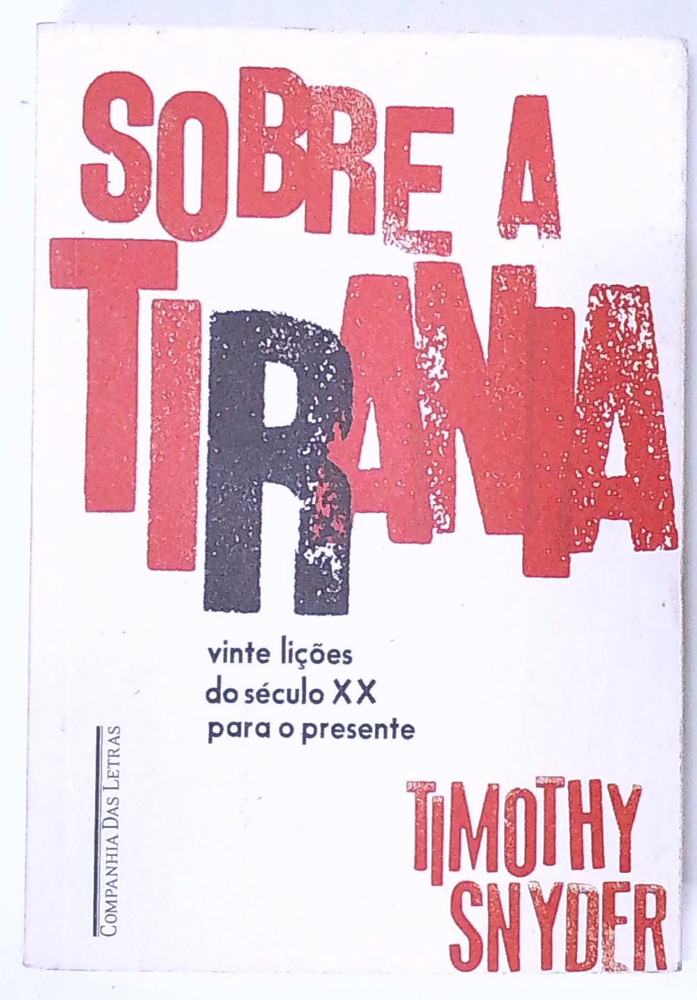 Capa do livro Sobre a Tirania