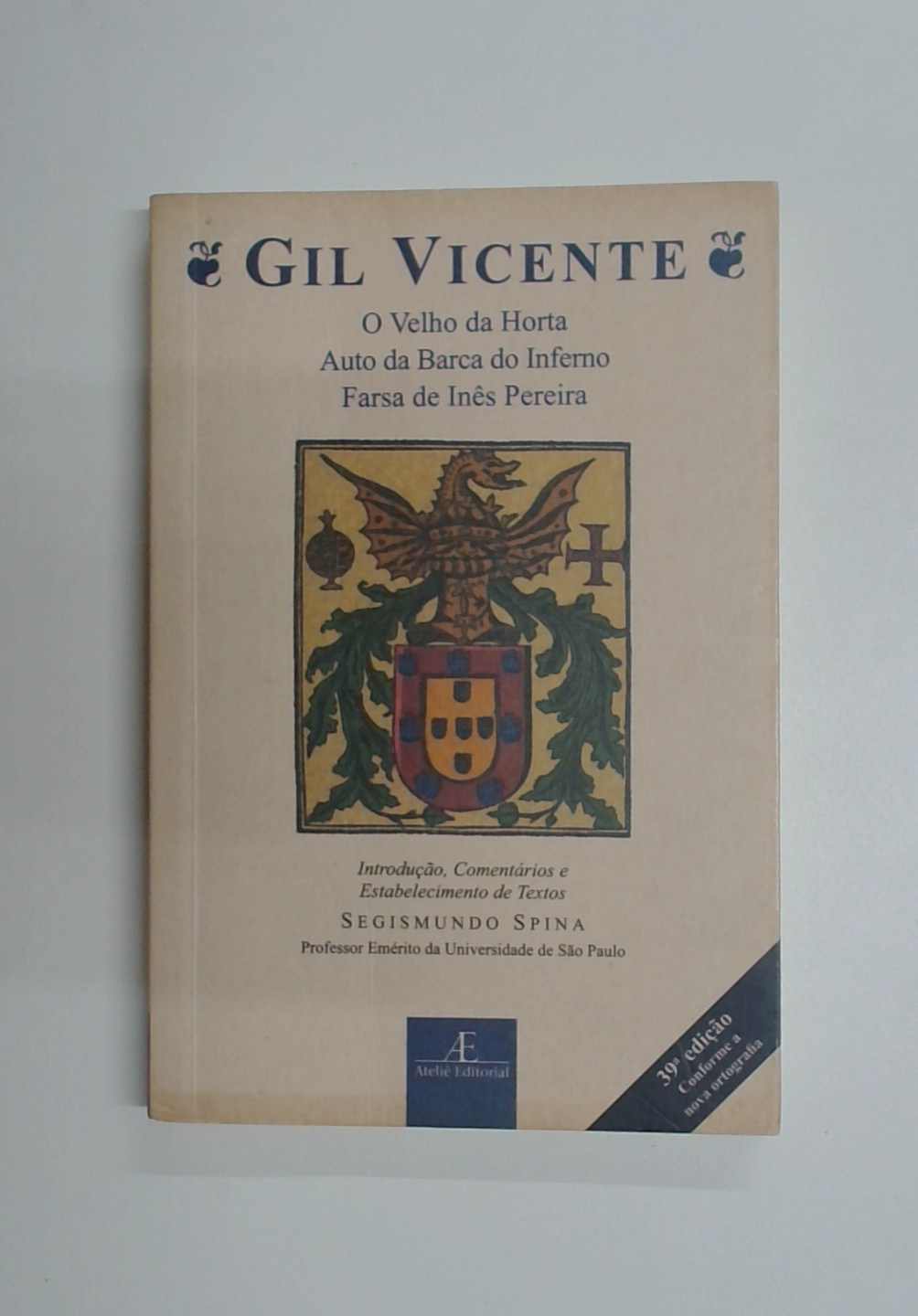 Capa do livro O Velho da Horta - Auto da Barca do Inferno - Farsa de Inês Pereira