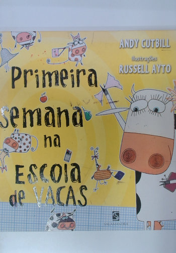 Capa do livro Primeira Semana na Escola de Vacas