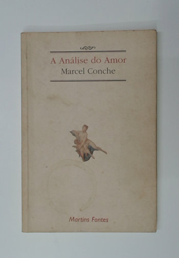 Capa do livro A Análise do Amor