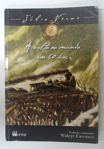 Capa do livro A Volta ao Mundo em 80 Dias