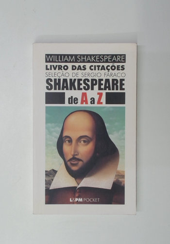 Capa do livro Shakespeare de a a Z: Livro das Citações