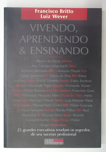 Capa do livro Vivendo, Aprendendo e Ensinando