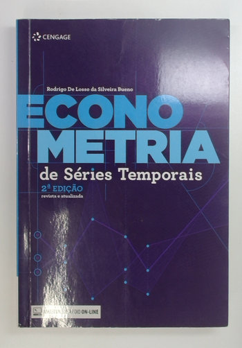 Capa do livro Econometria de Séries Temporais