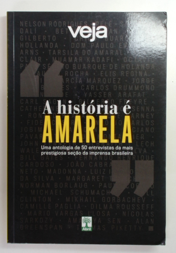 Capa do livro A História é Amarela