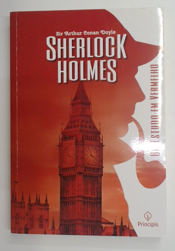 Capa do livro Sherlock Holmes: um Estudo em Vermelho