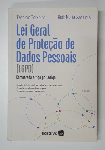 Capa do livro Lei Geral de Proteção de Dados Pessoais (LGPD)