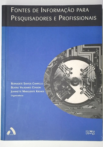 Capa do livro Fontes de Informação para Pesquisadores e Profissionais