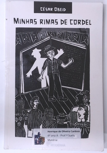 Capa do livro Minhas Rimas de Cordel