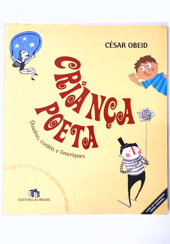 Capa do livro Criança Poeta: Quadras, Cordéis e Limeriques