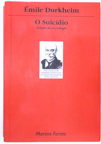 Capa do livro O Suicídio