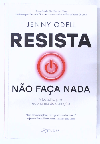 Capa do livro Resista: Não Faça Nada