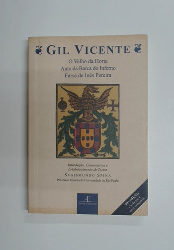 Capa do livro O Velho da Horta - Auto da Barca do Inferno - Farsa de Inês Pereira